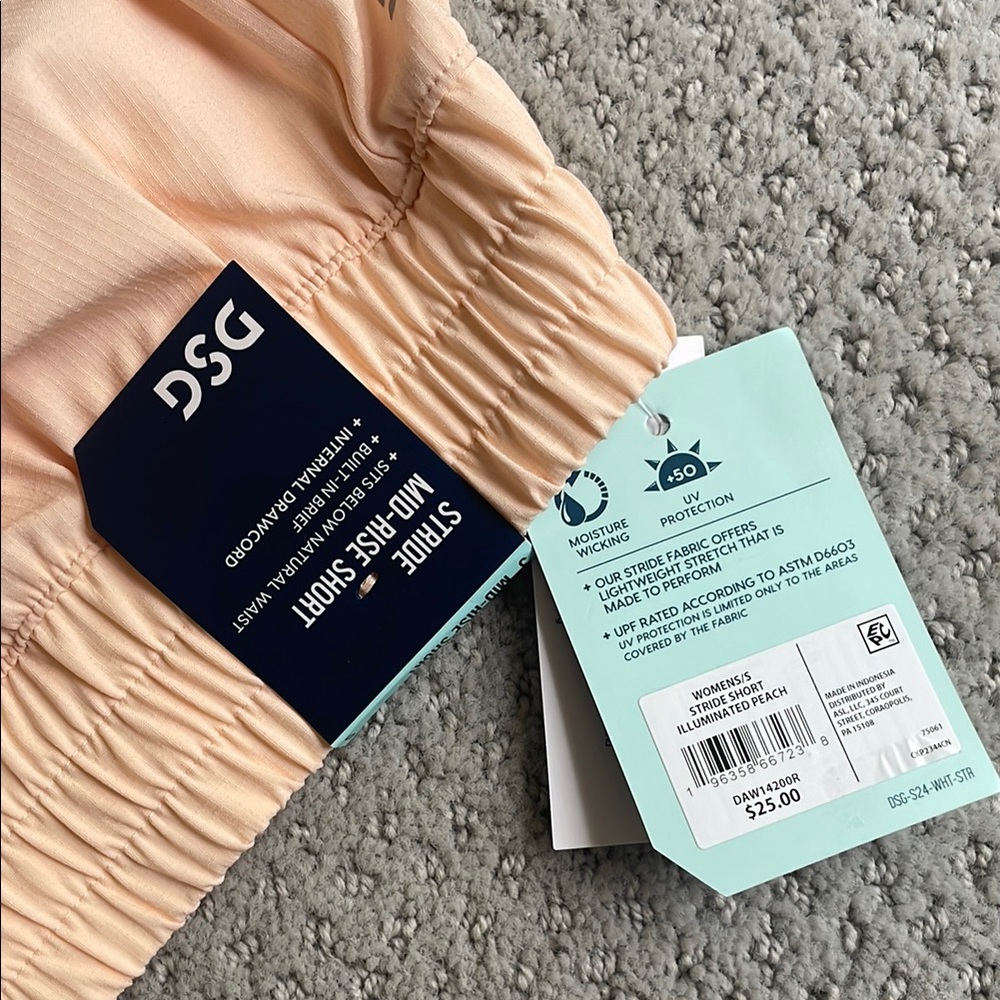 DSG 3” inseam Mid-Rise Athletic Running Shorts women’s Small NWT - Picture 2 of 7